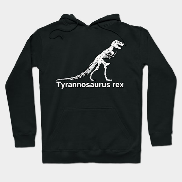 T-Rex Skeleton Dinosaur Hoodie by mBs